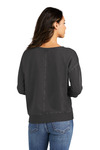 port & company lpc098v ladies beach wash ® garment-dyed v-neck sweatshirt Back Thumbnail