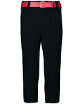 augusta sportswear ag1485 adult pull-up baseball pant with loops Front Thumbnail