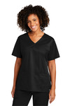 wonderwink ww4760 women's workflex ™ mock wrap top Front Thumbnail