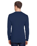 hanes w120 adult workwear long-sleeve pocket t-shirt Back Thumbnail