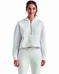 TriDri TD077 Ladies' Alice Half-Zip Hooded Sweatshirt Front Thumbnail