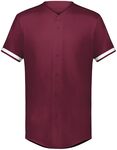 augusta sportswear 6909 cutter+ full button baseball jersey Front Thumbnail