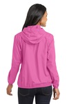 port authority l305 ladies hooded essential jacket Back Thumbnail