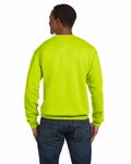 Hanes P1607 Unisex Ecosmart® 50/50 Crewneck Sweatshirt Back Thumbnail