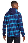 port & company pc143 allover stripe tie-dye fleece Back Thumbnail