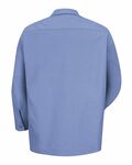 Red Kap SP14 Long Sleeve Industrial Work Shirt Back Thumbnail