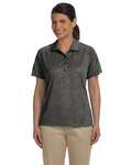 Harriton M374W Women's Polytech Mesh Insert Polo Front Thumbnail