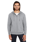 threadfast apparel 321z unisex triblend french terry full-zip Front Thumbnail