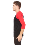 bella + canvas 3200 unisex 3/4-sleeve baseball t-shirt Side Thumbnail