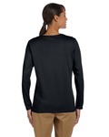 Gildan G540L Ladies Heavy Cotton ™ 100% Cotton Long Sleeve T-Shirt Back Thumbnail