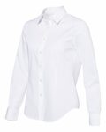 van heusen 13v5053 women's cotton/poly solid point collar shirt Side Thumbnail