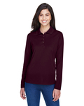 CORE365 78192 Ladies' Pinnacle Performance Long-Sleeve Piqué Polo Front Thumbnail