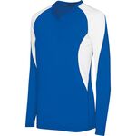 HighFive 342182 Ladies Long Sleeve Court Jersey Front Thumbnail