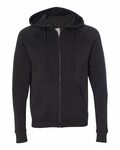 independent trading co. prm33sbz unisex special blend raglan full-zip hooded sweatshirt Front Thumbnail