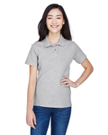 Harriton M200W Ladies' 6 oz. Ringspun Cotton Piqué Short-Sleeve Polo Back Thumbnail