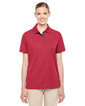 core 365 78222 ladies' motive performance piqué polo with tipped collar Front Thumbnail