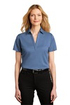 Port Authority LK542 Ladies Heathered Silk Touch ™ Performance Polo Front Thumbnail