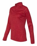 Badger Sport 4173 Tonal Blend Women's 1/4 Zip Side Thumbnail