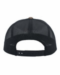 Pacific Headwear 108C Camo Snapback Trucker Cap Back Thumbnail