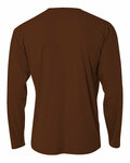 A4 N3165 Men's Cooling Performance Long Sleeve T-Shirt Back Thumbnail
