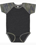 Rabbit Skins RS4430 Infant Baseball Bodysuit Back Thumbnail