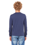 Bella + Canvas 3501Y Youth Jersey Long-Sleeve T-Shirt Back Thumbnail