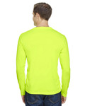 bayside ba5360 unisex 4.5 oz., 100% polyester performance long-sleeve t-shirt Back Thumbnail