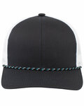 pacific headwear 104br trucker snapback braid cap Front Thumbnail