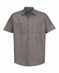 Red Kap SP24 Short Sleeve Industrial Work Shirt Front Thumbnail