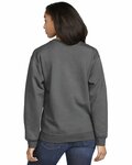 Gildan SF000 Adult Softstyle® Fleece Crew Sweatshirt Back Thumbnail