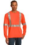 CornerStone CS401LS ANSI 107 Class 2 Long Sleeve Safety T-Shirt Front Thumbnail