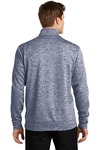 sport-tek st226 posicharge ® electric heather fleece 1/4-zip pullover Back Thumbnail