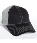 Mega Cap 7641 Heavy Cotton Twill Trucker Cap Front Thumbnail