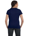 hanes sl04 ladies nano-t ® cotton t-shirt Back Thumbnail