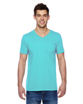 fruit of the loom sfvr adult 4.7 oz. sofspun® jersey v-neck t-shirt Front Thumbnail
