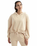 tridri td085 ladies' cropped oversized hooded sweatshirt Front Thumbnail