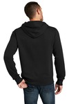 district dt1101 perfect weight ® fleece hoodie Back Thumbnail