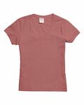 ComfortWash by Hanes GDH125 Ladies' V-Neck T-Shirt Front Thumbnail