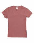 comfortwash by hanes gdh125 ladies' v-neck t-shirt Front Thumbnail