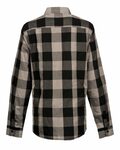 burnside b5203 ladies' buffalo plaid woven shirt Side Thumbnail