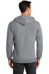 port & company pc78zh core fleece full-zip hooded sweatshirt Back Thumbnail