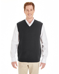 harriton m415 men's pilbloc™ v-neck sweater vest Back Thumbnail