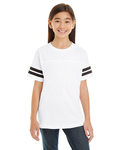 LAT 6137 Youth Football Fine Jersey T-Shirt Back Thumbnail