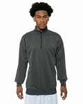 a4 n4282 adult sprint fleece quarter-zip Front Thumbnail