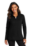 port authority lk880 women's c-free ® double knit 1/4-zip Front Thumbnail