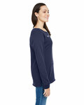 Under Armour 1305784 Ladies' Hustle Fleece Crewneck  Sweatshirt Side Thumbnail