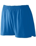 augusta sportswear 987 ladies junior fit jersey shorts Front Thumbnail
