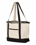 q-tees q125800 20l small deluxe tote Side Thumbnail