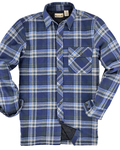 backpacker bp7002 men's flannel shirt jacket with quilt lining Front Thumbnail