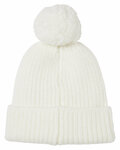 j america 5009ja swap-a-pom knit hat Back Thumbnail